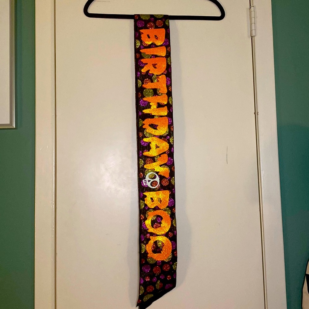 Halloween Birthday Sash - Birthday Boo
